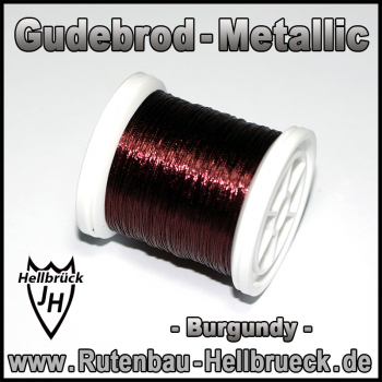 Gudebrod Bindegarn - Metallic - Farbe: Burgundy